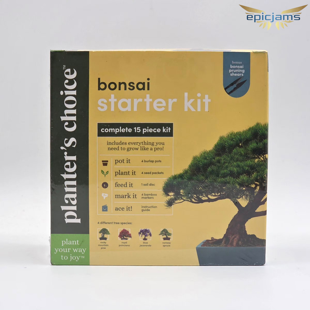 Planter's Choice Bonsai Starter Kit Complete 15 Piece Tree Growing Kit New